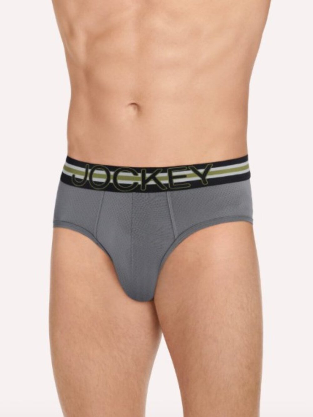 Jockey Sport Men's Stability Pouch Microfiber Brief - Large - Vulcan